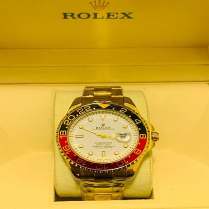 GMT-Master II | Black & Red Bezel | Stainless Steel Jubilee Watch
